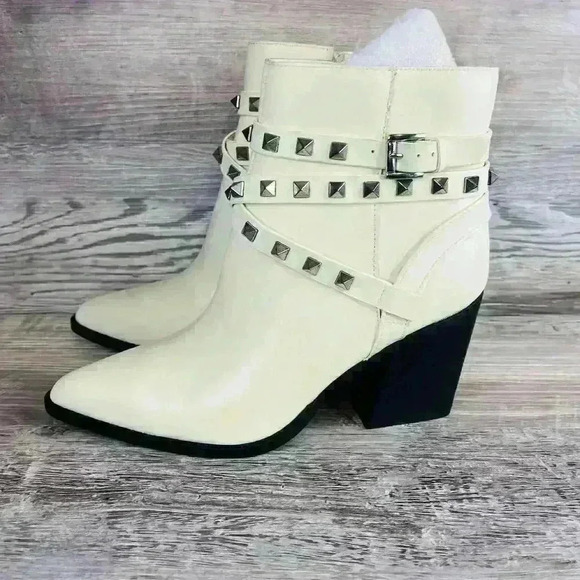 Steve Madden Conran Womens Studded Boots Botties - Picture 5 of 16